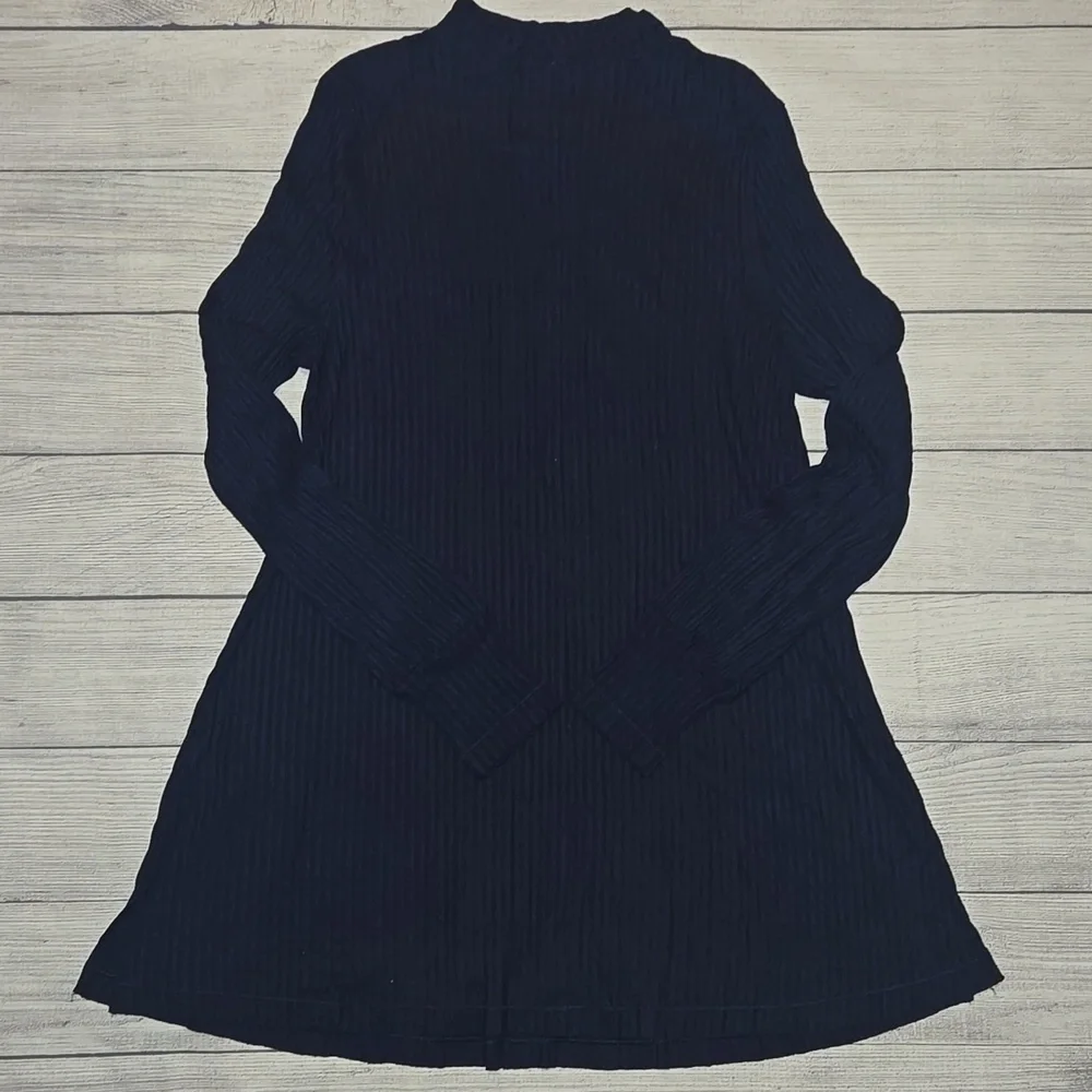 Free People Copa Banana Ribbed Keyhole Tunic Navy Size M NWT